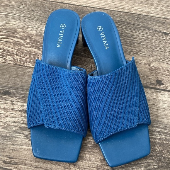 VIVAIA Blue Women's Heeled Sandals - Picture 10 of 12